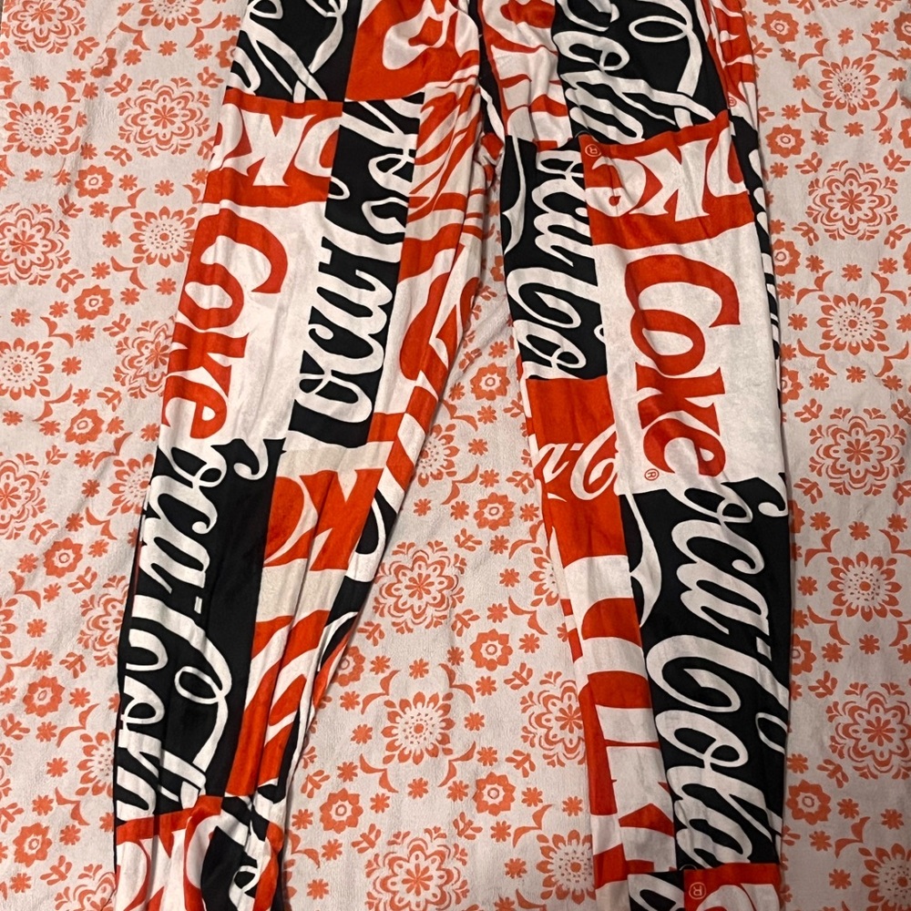 Coca Cola Kids Leggings - Bold Red, Black, White